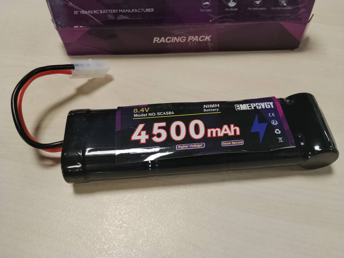 305363 - EMEPOVGY Bateri 8.4V RC NiMH, kapacitet 4500mAh, 7 qeliza, lidhës TMY