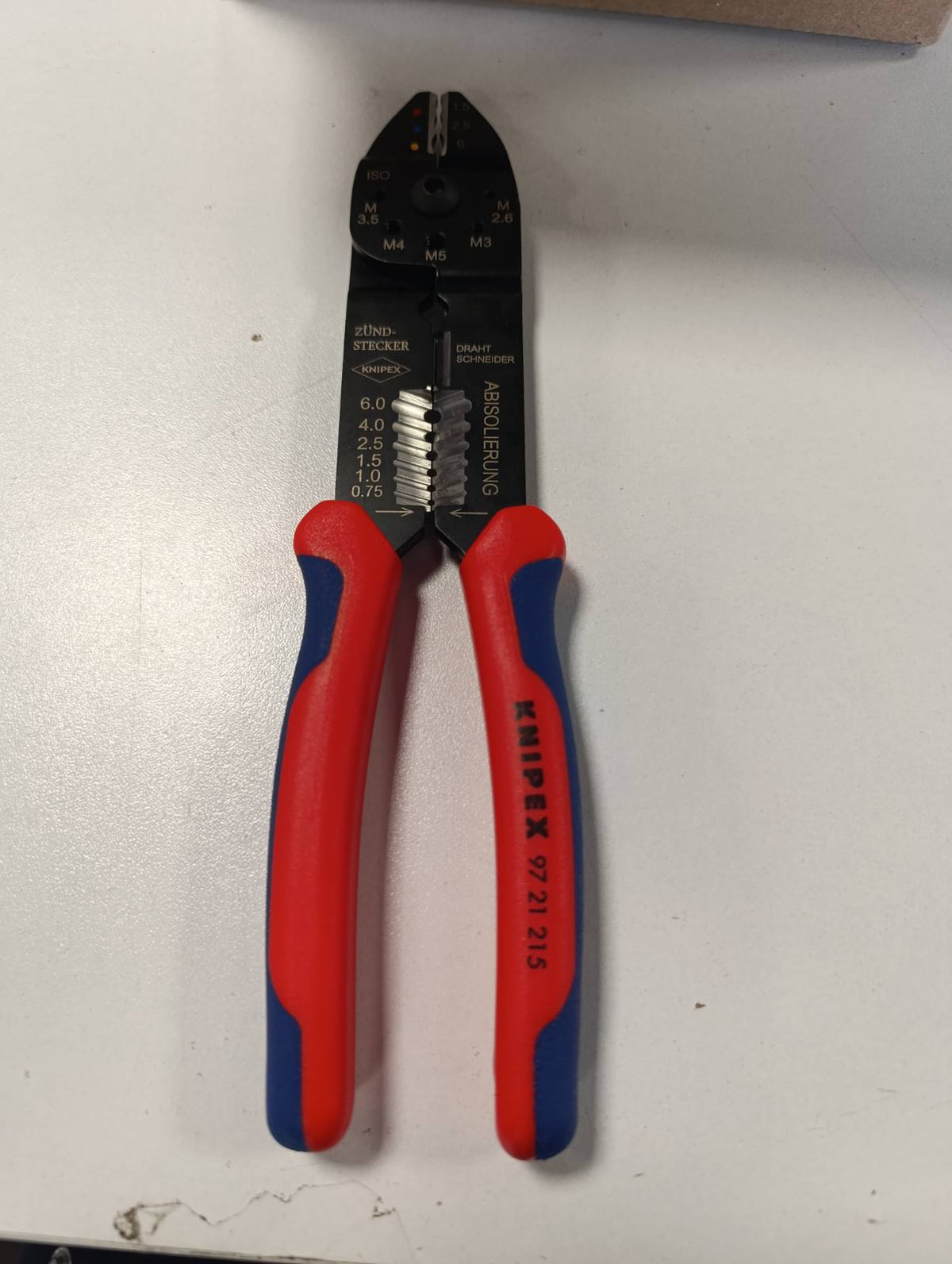 314083 - KNIPEX Crimpzange, 0,5-6,0 mm², me F-Crimp, Presszange, 97 21 215
