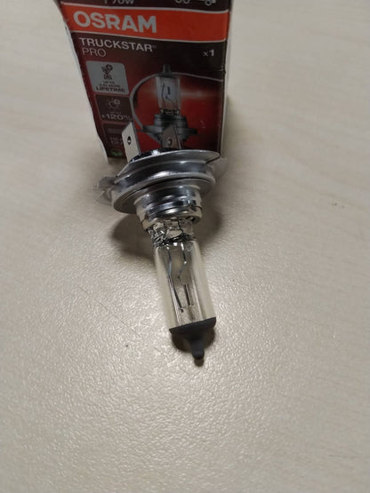 314704 - OSRAM TRUCKSTAR PRO H7, 24V, 64215TSP, llambë halogjene për header, +120% më e ndritshme, kuti (1 llambë)