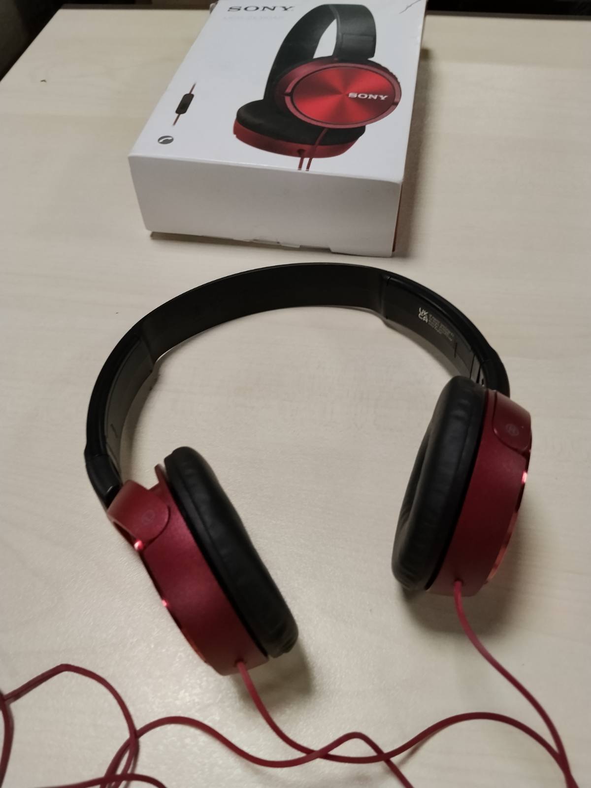 309971 - SONY Kufje të palosshme MDR-ZX310APR, Mikrofon, Ngjyrë e kuqe