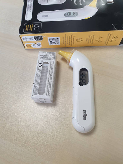 321361 - BRAUN - Termometër veshi ThermoScan 3, Matje e shpejtë 1-sekondëshe, IRT3030