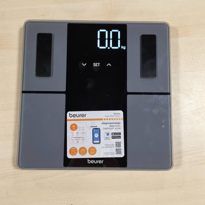 303077 - BEURER Peshore personale BF 500, Bluetooth, kapacitet deri në 180 kg, ekran XL, matje e dhjamit të trupit, masës muskulore, kërkesës për kalori, transferim të dhënash në Apple Health