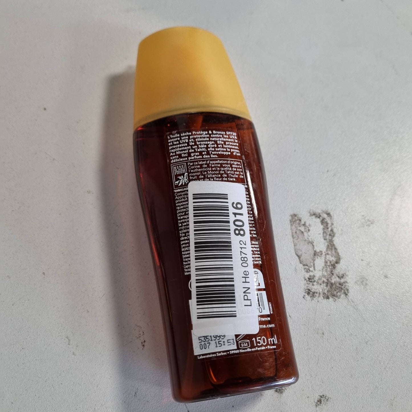 290186 - CORINE DE FARME Vaj i thatë Mbron dhe Bronzon SPF30, 150ml