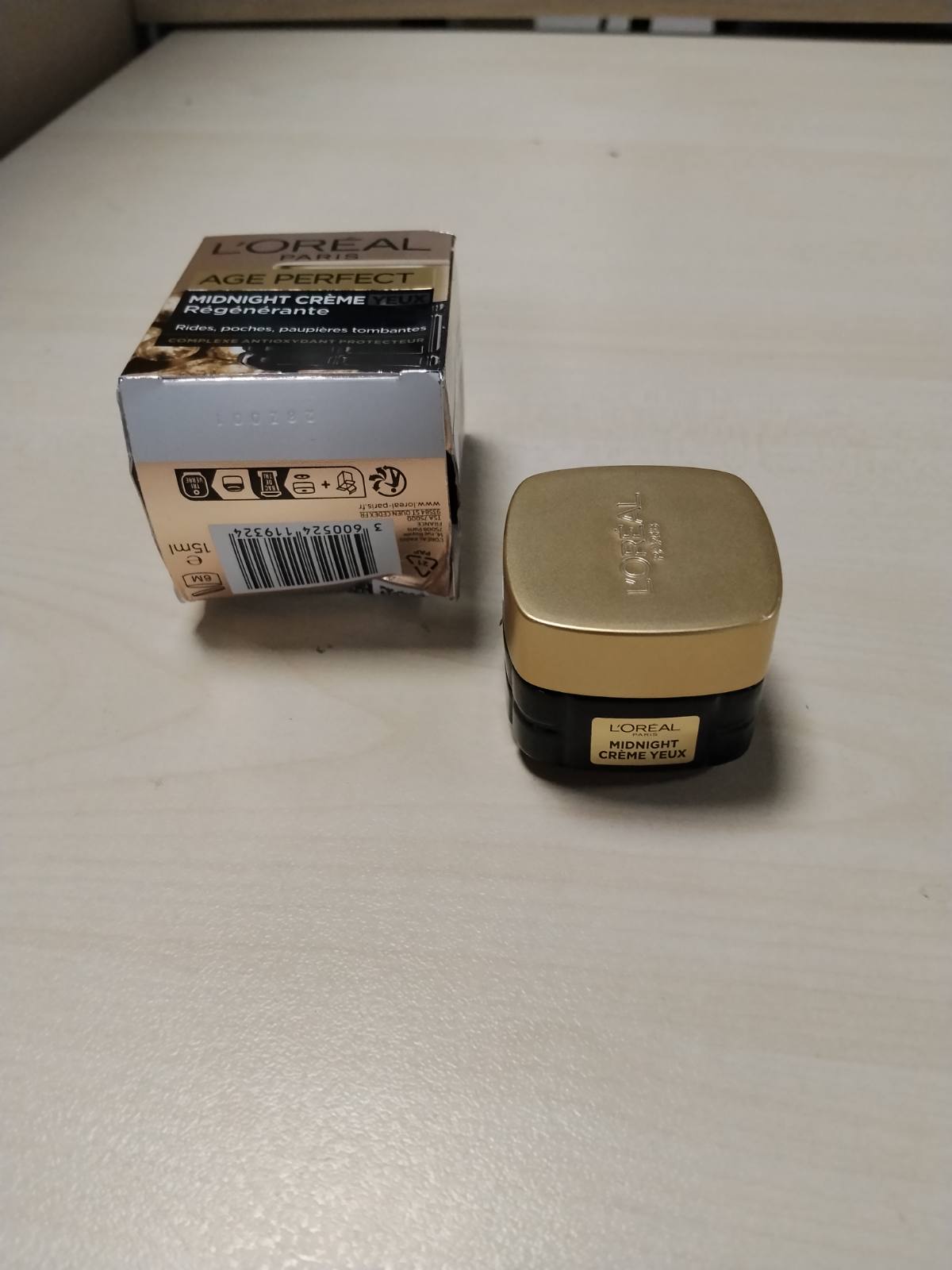 297166 - L'ORÉAL PARIS - Krem për Sytë Midnight Age Perfect, 15 ml, për rigjenerimin qelizor, anti-plakje, për të gjitha llojet e lëkurës