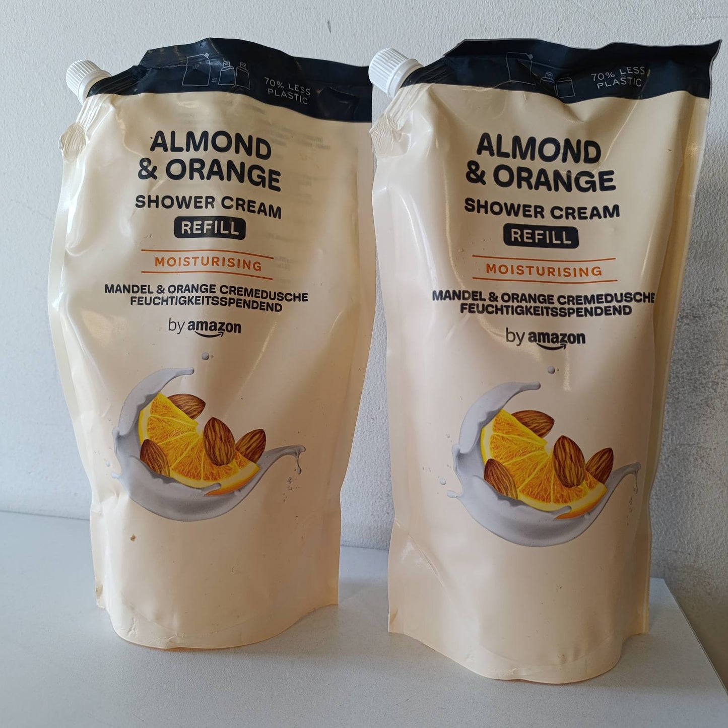 290535 - AMAZON - Paketim Mbushës Xheli Dushi me Bajame dhe Portokall - 2 x 1000 ml