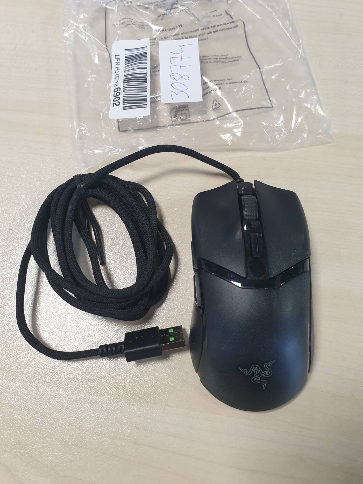 308774 - RAZER COBRA - Maus për Lojëra me Tel, 57g, Çelësa Optikë Gen-3, Ndriçim Chroma RGB, Rregullime Precize të Sensorit