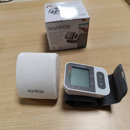 289950 - SANITAS Monitor i tensionit të gjakut SBC 15 për kyçin e dorës, matje automatike e tensionit të gjakut dhe pulsit, funksion paralajmërues për aritmi të mundshme kardiake