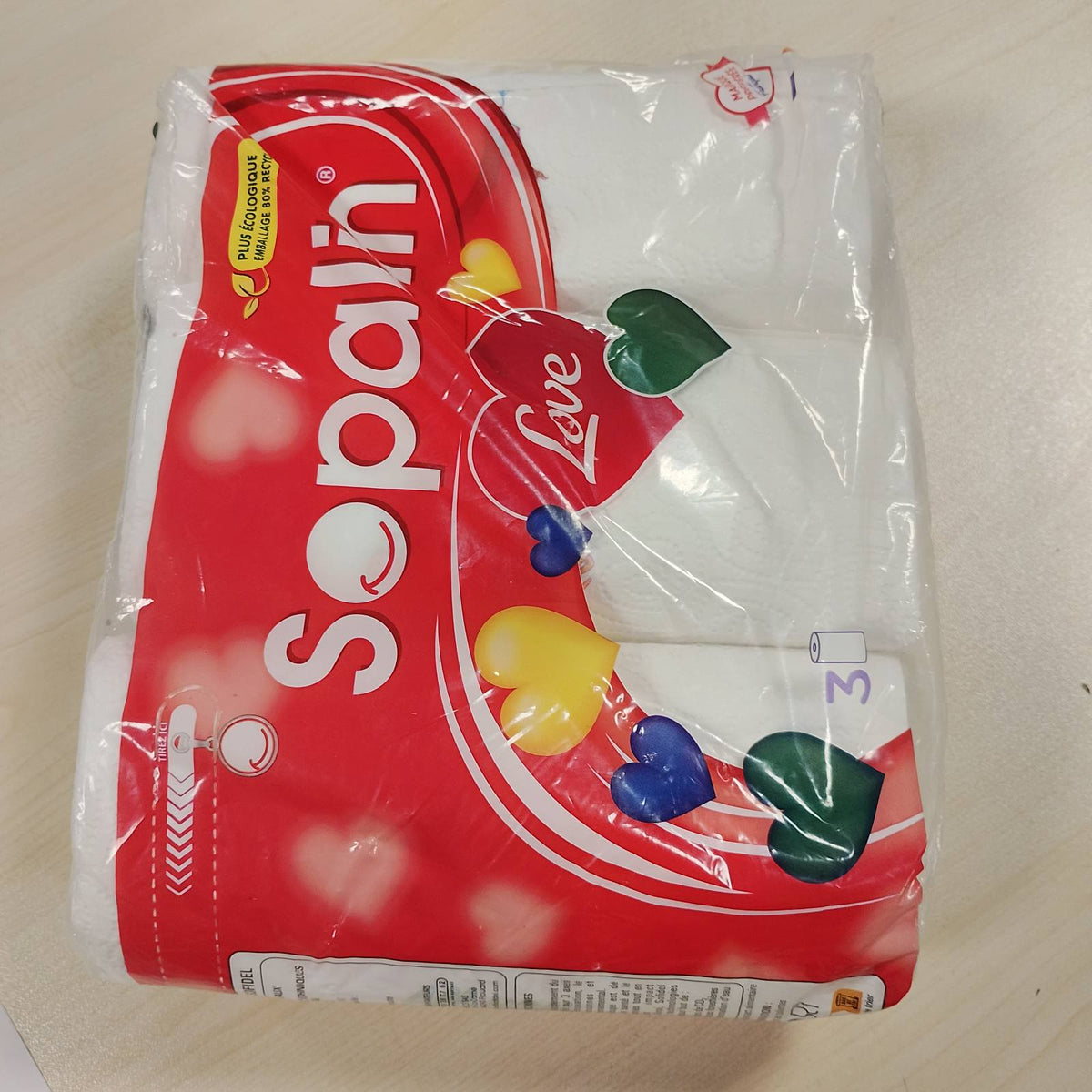 297818 - SOPALIN Love, 3 Rrotulla Peshqirë Letre Kuzhine, 2 Shtresa