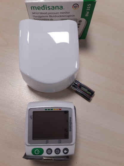 275466 - MEDISANA Monitor tensioni gjaku për kyçin e dorës BW 315, Monitor tensioni gjaku dhe pulsi, Manshetë me zbulim aritmie, Funksion memorieje