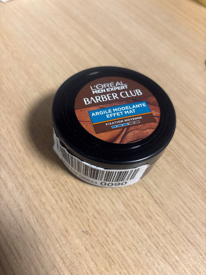 275925 - L'ORÉAL MEN EXPERT - BarberClub - Argjilë Skulpturuese me Look të Çrregullt - Fiksim i Mesëm dhe Përfundim Mat - 75 ml