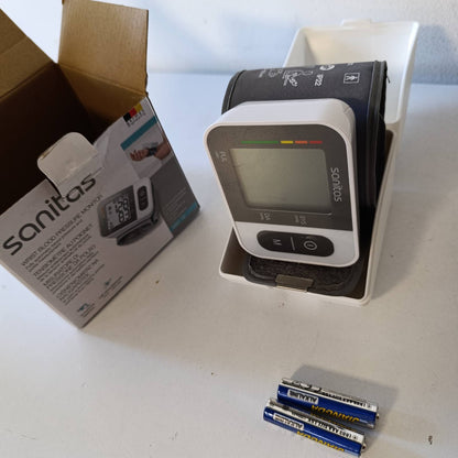 275489 - SANITAS Monitor i tensionit të gjakut SBC 15, për kyçin e dorës, matje automatike e tensionit të gjakut dhe pulsit, funksion paralajmërues për aritmi