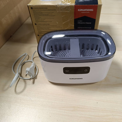 275125 - GRUNDIG UC 6620 Pastrues ultrasonik, funksion kohëmatësi, pastrim me valë të dyfishtë, rezervuar 500 ml, fuqi 50 W, mbajtëse ore, e bardhë