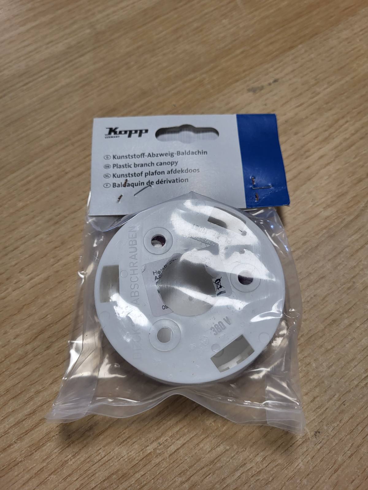 289379 - KOPP Tendë kutie kryqëzimi në të bardhë - 1 copë - Kuti kryqëzimi plastike me cilësi të lartë