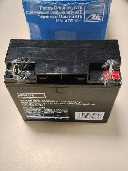 288590 - EMOS Bateri plumb-acid pa mirëmbajtje - 12V 18Ah - Bateri AGM - 181x77x167 mm