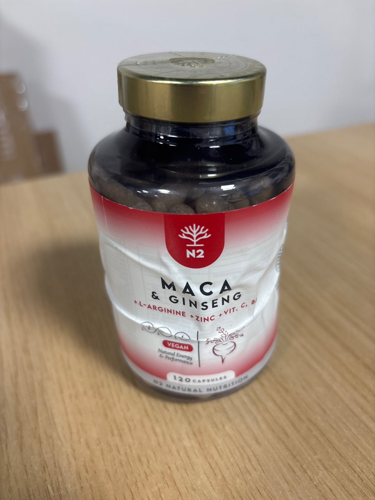 303464 - N2 Kompleks Maca me Xhensen, Argininë, Vitamina dhe Zink - Rregullues Hormonesh, Anti-Stres, Rritës Energjie - 120 Kapsula (Furnizim 60-ditor) - 100% Natyrale - E shënuar me CE