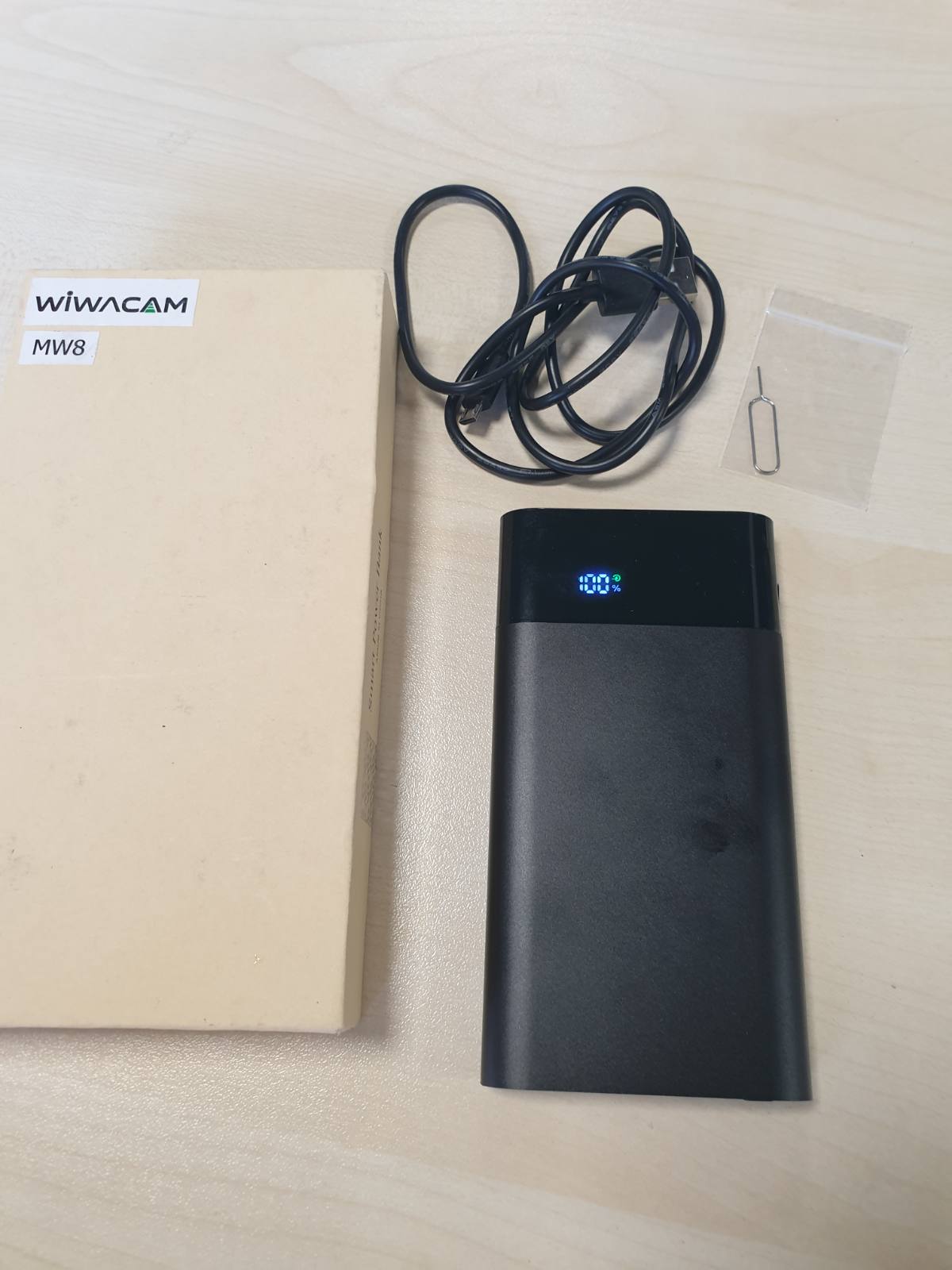 288505 - WIWACAM Kamera Spiunazh WiFi MW8, Kamera Pa Tel 2K Ultra HD, Bateri 5000mAh, Zbulim Inteligjent i Lëvizjes, Alarm Telefoni Celular, Shikim Nate, Alarm Emaili, E Zezë