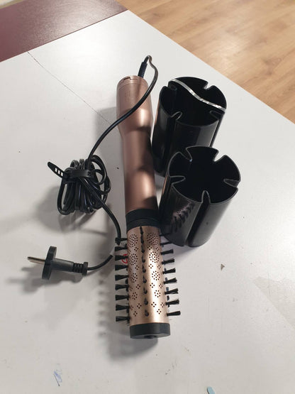 296635 - BABYLISS Furçë me ajër të nxehtë AS952E, 50 mm dhe 40 mm, 2 Drejtime Rrotullimi, 2 Cilësime Temperaturën, Teknologji Jonike me Anti-Frizz, Shampanjë