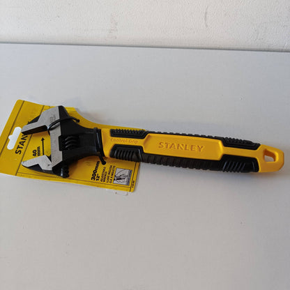 288944 - STANLEY Çelës me fund të hapur MaxSteel 0-90-950 (i rregullueshëm, gjatësi 39 mm x 300 mm, çelik krom vanadiumi, kokë e pjerrët)