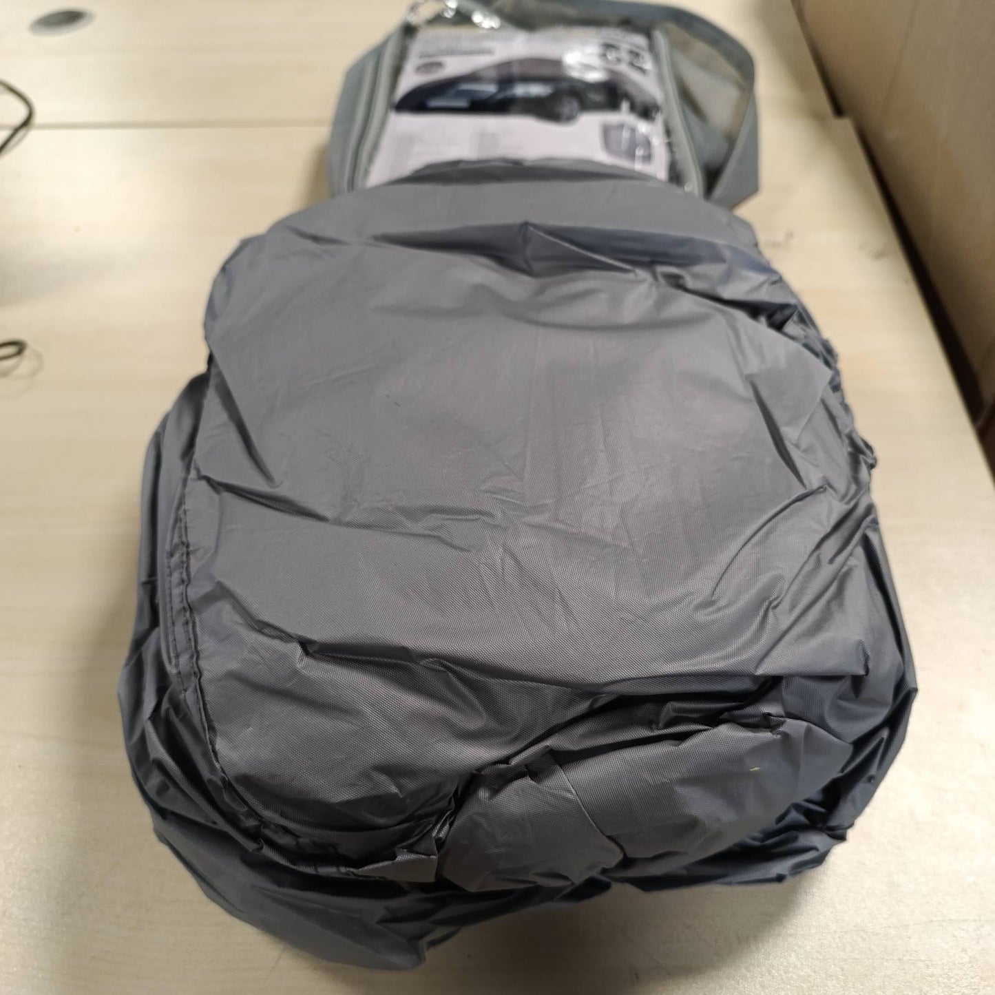 288776 - DUNLOP XL - Mbulesë Universale Makine 534 x 178 x 120 cm, e papërshkueshme nga uji, me kordon elastik dhe unaza, Gri