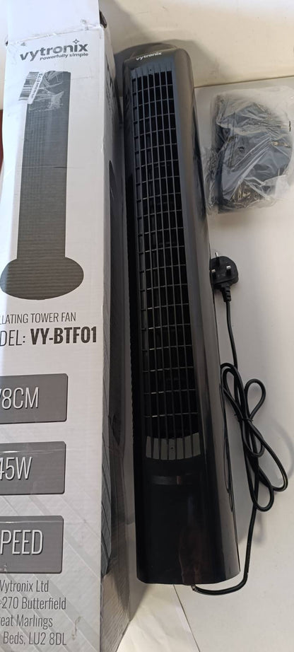 320830 - VYTRONIX VY-BTF01 VENTILATOR KULLË, 45W, Ftohës ajri portativ me 3 cilësime shpejtësie, për shtëpi dhe zyrë