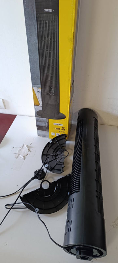 322437 - ZANUSSI Ventilator Kullë ZNTF2921B, Plastik, 73.7 cm, i Zi