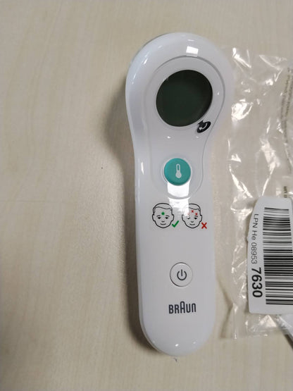 301938 - BRAUN Termometër ballit pa kontakt Sensian 5, ekran dixhital me kod ngjyrash, i përshtatshëm për foshnje dhe fëmijë, BNT300