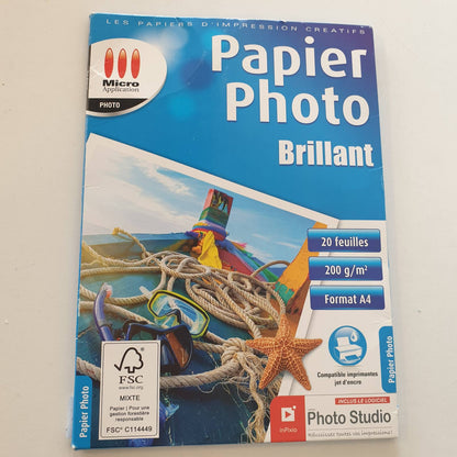 310586 - Aplikim mikro - Letër fotografike A4 - 200 g/m² - 15 fletë