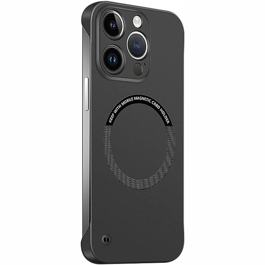 305435 - FAOMSEBS Mbështjellës për iPhone 13 Pro me MagSafe, Ndjesi metali të zhveshur, Magnetik i fuqishëm, Shpërndarje e shpejtë e nxehtësisë, Mbështjellës i hollë pa kornizë, rezistent ndaj goditjeve për iPhone 13 Pro 6.1"