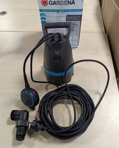 288584 - Gardena Pompë zhytëse për ujë të ndotur 9200 Basic, Pompë elektrike me shpejtësi rrjedhjeje prej 9200 l/orë, çelës notues me funksion të vazhdueshëm (9007-47)
