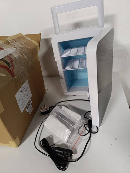 320821 - ARTETHYS - Frigorifer Mini 10L për Dhoma Gjumi, Frigorifer Kompakt me Sistem Ftohësi dhe Ngrohësi, 220V AC/12V DC, i Zi