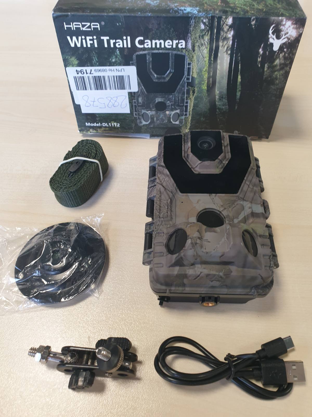288578 - HAZA Kamera 4K WiFi Hotspot për Shtigje, Shikim Natën me Infra të Kuqe, Zbulim Lëvizjeje, IP66 Rezistent ndaj Ujit (PA Kartë SD)