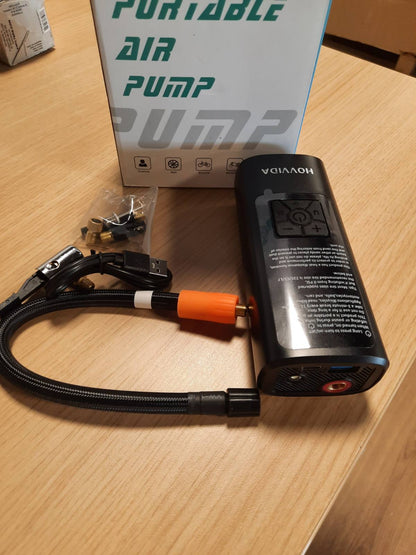 288700 - HOVVIDA Fryrës Gomash Makine, Kompresor Ajri Portativ Pa Tel, 150 PSI (10.3 Bar), Fryrës Elektrik, Pompë Biciklete, Fryrje e Shpejtë, Fikje Automatike, LED, për Makinë, Motoçikletë, Biçikletë, Top
