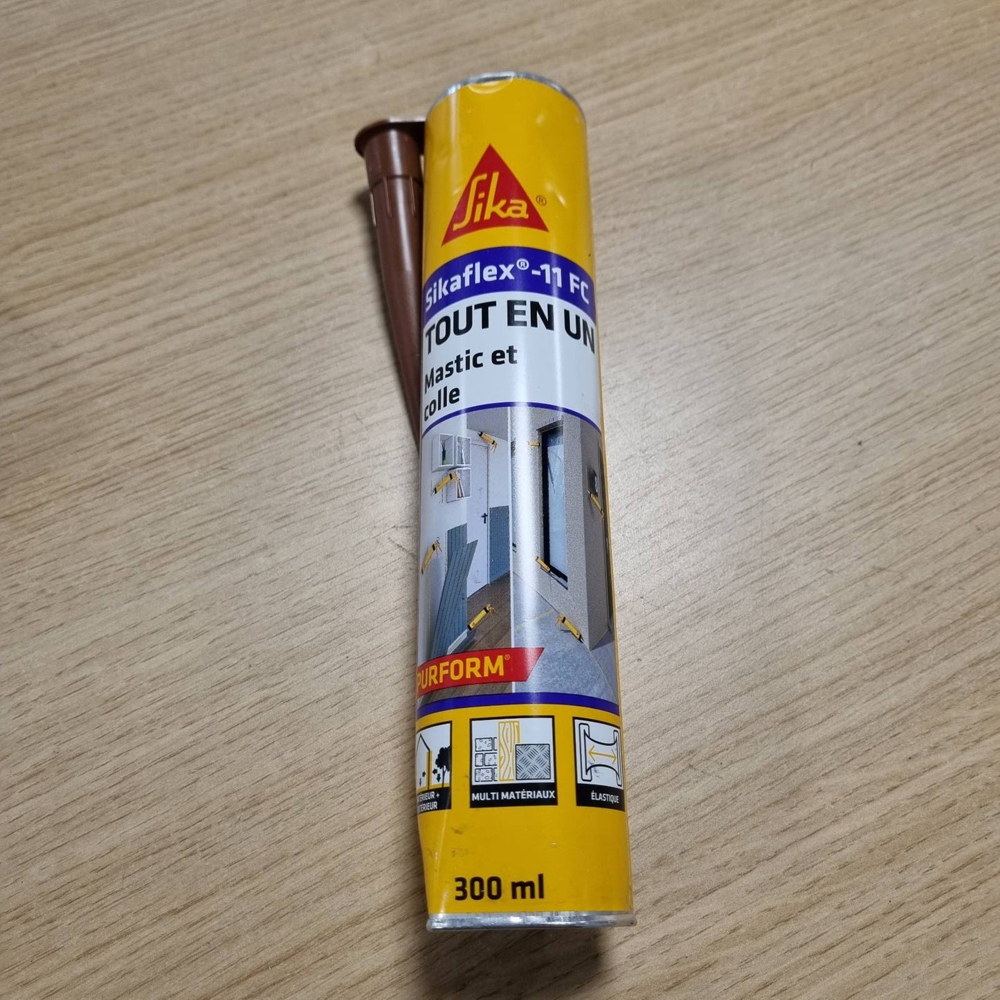 289251 - SIKA Ngjitës shumëfunksional Sikaflex 11 FC Purform Brown, 300 ml, për bashkime dhe ngjitës, Brenda dhe jashtë, Tharje e shpejtë
