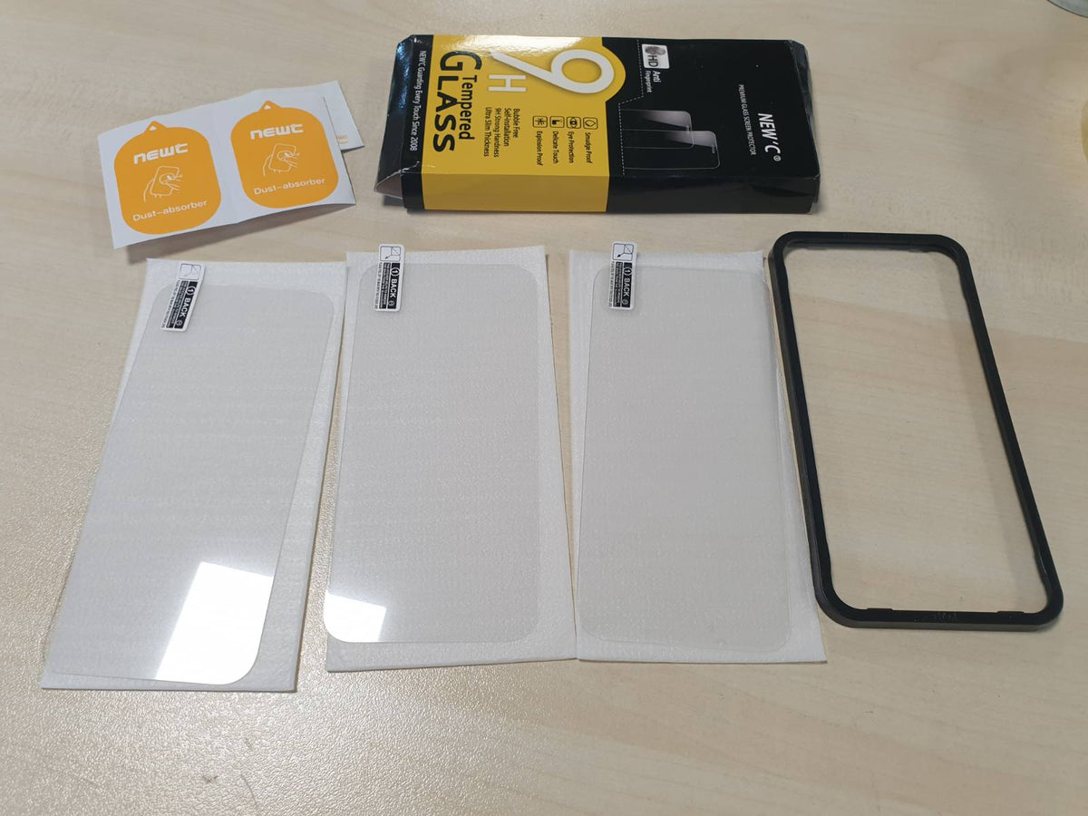 309240 - NEW'C Mbrojtës Ekrani prej Xhami të Temperuar me 3 copë për iPhone 15 Pro (6.1 inç), Fortësi 9H, Ultra i Qëndrueshëm