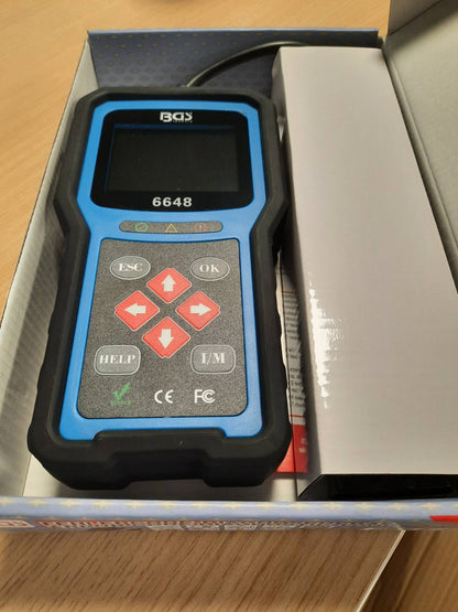 322231 - BGS 6648 Mjet diagnostikues OBD 2 (EOBD), kod defekti me tekst të thjeshtë, skaner/lexues kodesh makinash