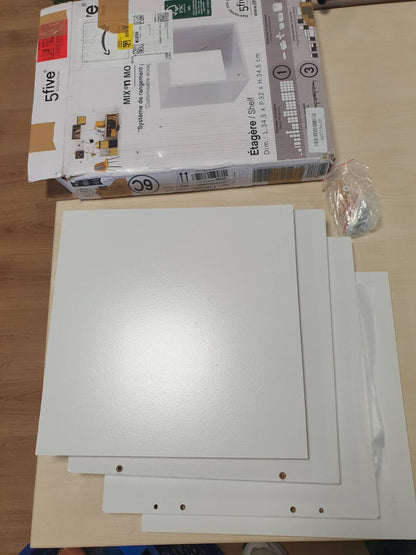 289055 - 5five - Kub Modular Ruajtjeje Mix N Modul, i Bardhë, 34.5 x 32 x 34.5 cm