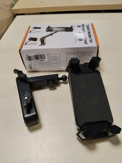 305456 - MBAJTËSE TABLETI për mbështetëse mikrofoni, mbajtëse mikrofoni për iPad, rrotullim 360°
