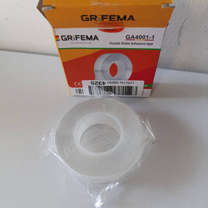 322796 - GRIFEMA GA4001-1, Shirit ngjitës i fortë me dy anë, 3 metra, 1 rrotull, i lëvizshëm pa lënë gjurmë, jashtëzakonisht ngjitës dhe i ripërdorshëm, për përdorim shtëpiak
