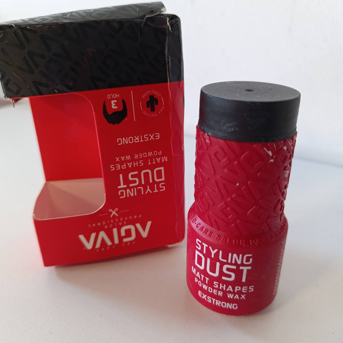 303769 - AGIVA Pudër për Stilimin e Flokëve, Dust It 03 Ekstra i Fortë, 20g, përfundim mat, volum, për burra dhe gra