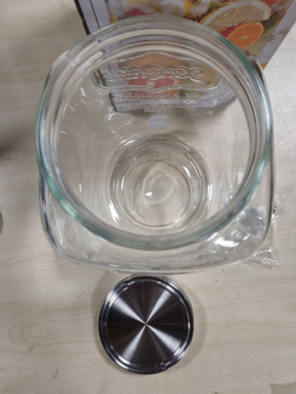 314106 - HOME DECO FACTORY DISPENSATOR PIJESH PËR QELQI 8L ME RUBINET TRANSPARENT
