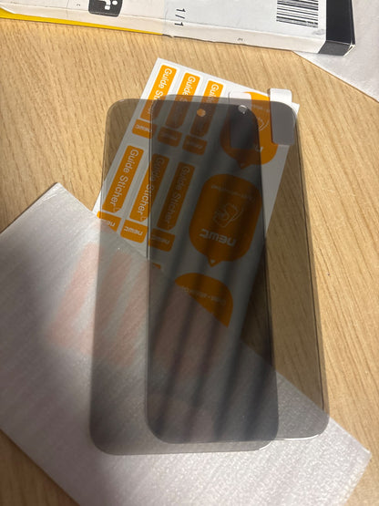 295089 - Mothca Paketë me 2 mbrojtëse ekrani prej xhami mat për iPhone 15  [6.1 inç] + 2 mbrojtëse për lentet e kamerës, kundër reflektimit dhe gjurmëve të gishtërinjve, xham i temperuar pa flluska.
