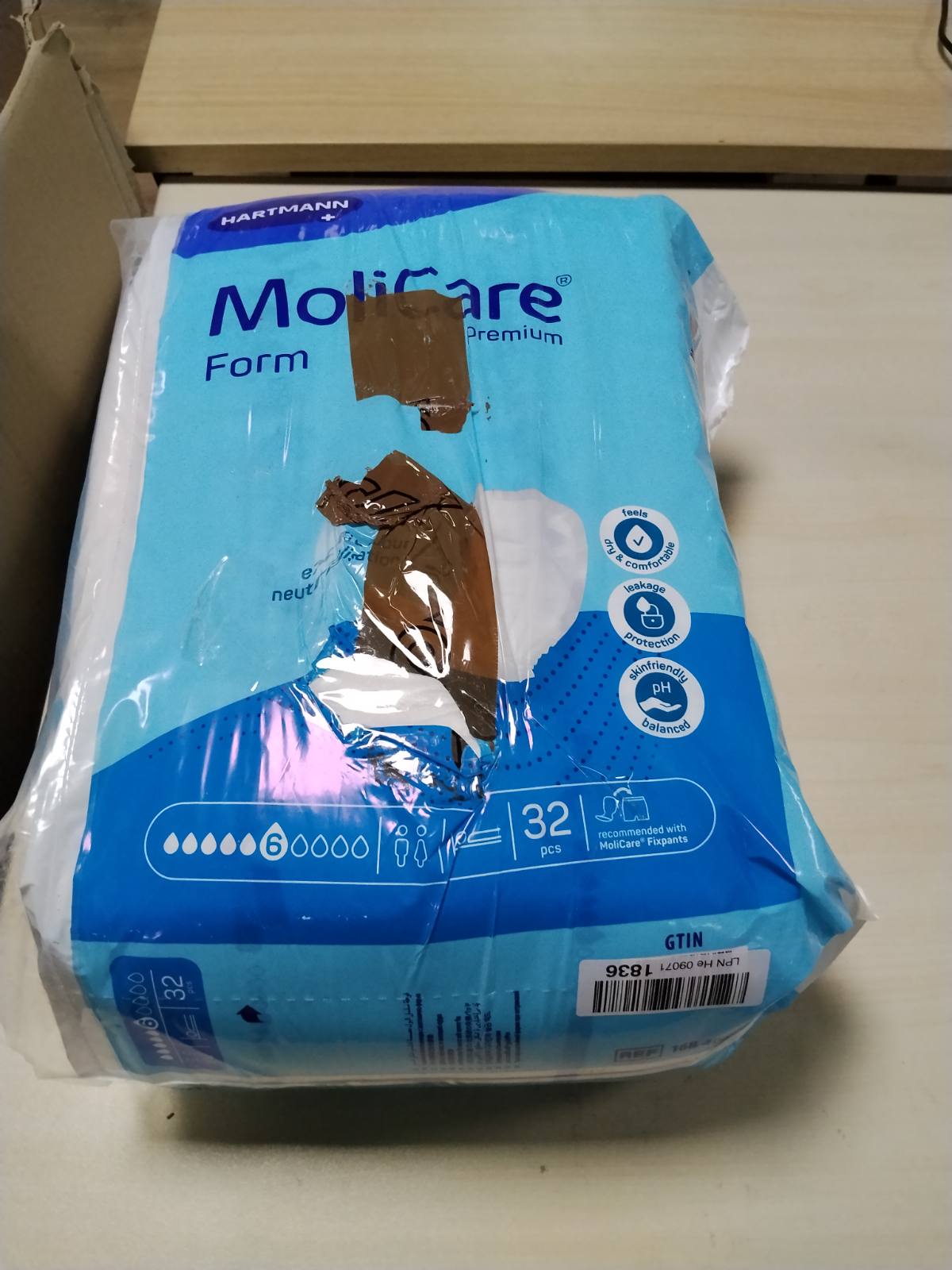 297248 - MOLICARE PECETË PËR INKONTINENCË PREMIUM FORM 6 DROPS, 32 COPË