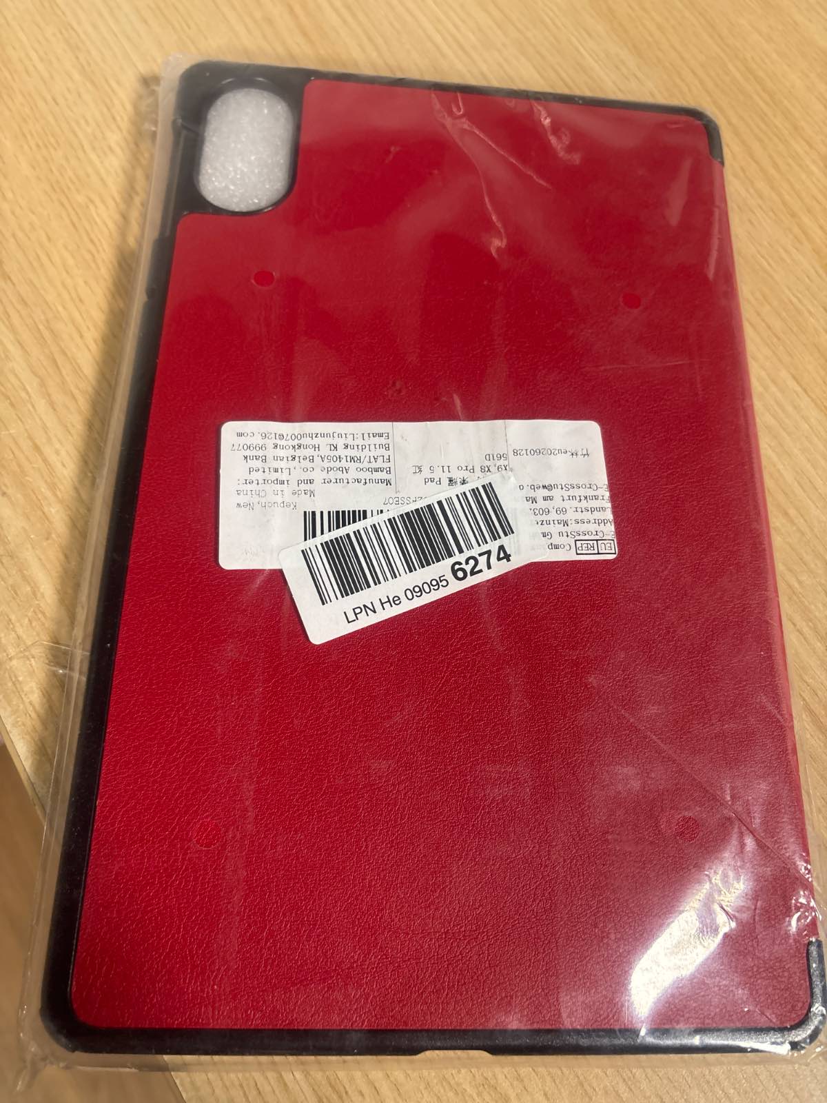 309178 - Kepuch CUSTER Mbrojtëse për Honor Pad X9, X8 Pro 11.5", Smart Pad X9, prej lëkure PU, e kuqe