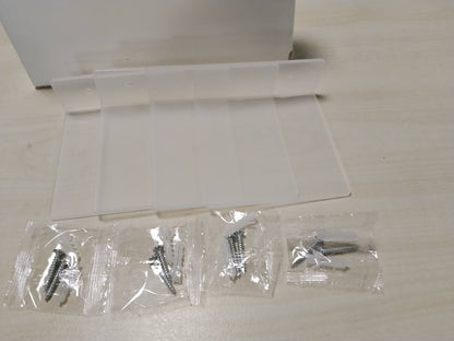 314500 - 4x Raft Muri Akrilik Transparent 10x10x3.5cm me Vida