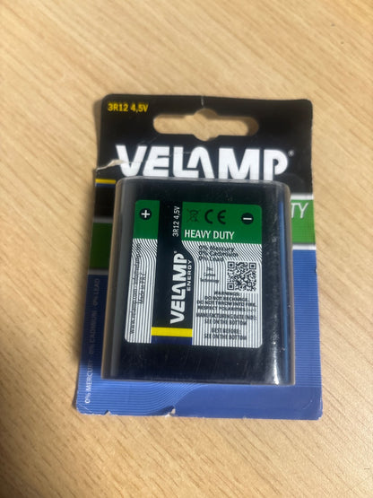 289369 - Velamp 3R12/1BP 3R12 Bateri e sheshtë 4.5V, teknologji Zinc-Carbon. Ideale për pajisje dhe eksperimente, 4.5V, ngjyrë e gjelbër.