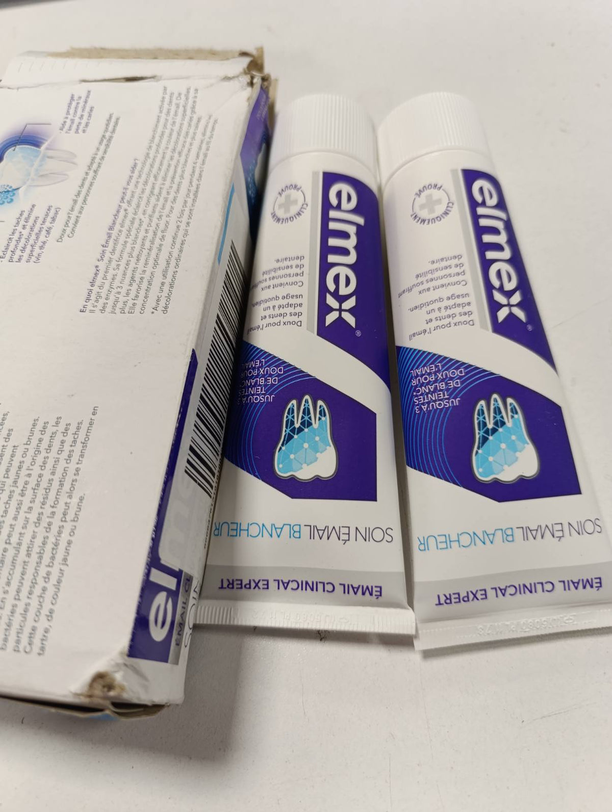 306610 - ELMEX Pastë dhëmbësh zbardhuese, Kujdes për smaltin, Zbardhues, Pako me 2 x 75 ml