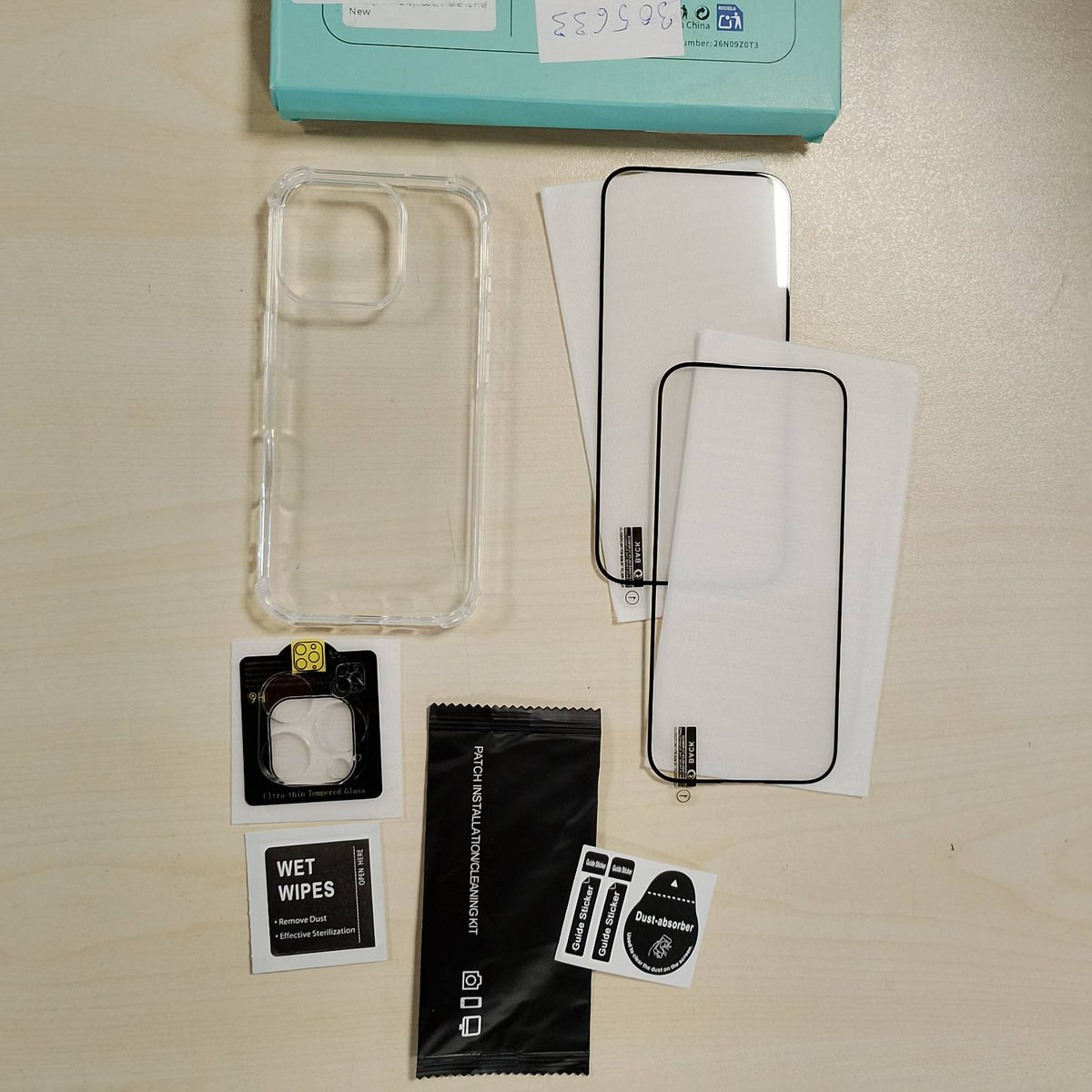 305633 - DIDADI Set Gjerdanësh Telefoni 5 në 1 për iPhone 16 Pro, Mbrojtëse Gjerdani me Rripa + Mbrojtëse Transparente + 2 Mbrojtëse Ekrani + Xham Mbrojtës për Kamerën, Mbrojtëse me Lidhës (Ar, iPhone 16 Pro)