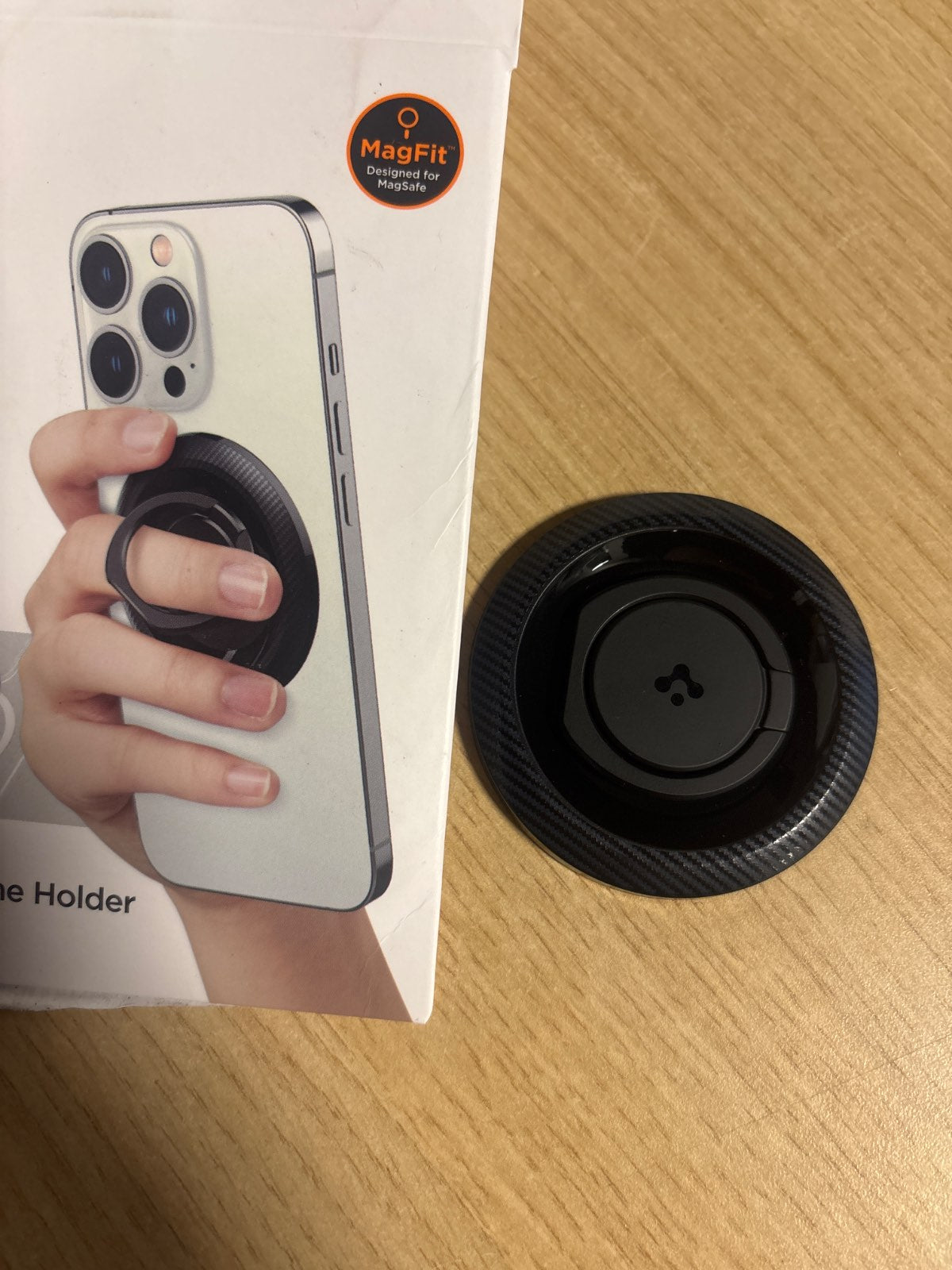 322176 - Unazë për telefon Spigen O-Mag – MagSafe – Karbon