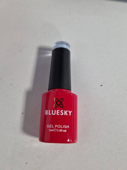 308368 - Bluesky - Mini Gel Polish, Blu Pastel e Çelët, Qëndrueshëm, Rezistent ndaj Kërcitjeve, 5ml, Kërkon llambë UV ose LED