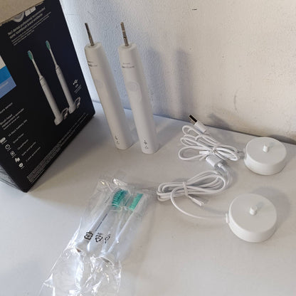 320957 - PHILIPS Furçë dhëmbësh elektrike Sonicare 3100, HX3675/13, e bardhë, kontroll presioni dhe kohëmatës, pako me dy pjesë